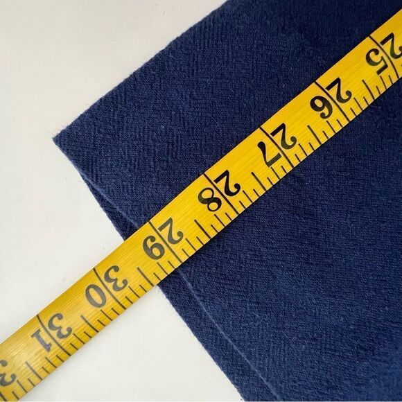 Soft Surroundings Navy Blue Pull On 100% Cotton High Rise Pants Women’s Small - Picture 12 of 12